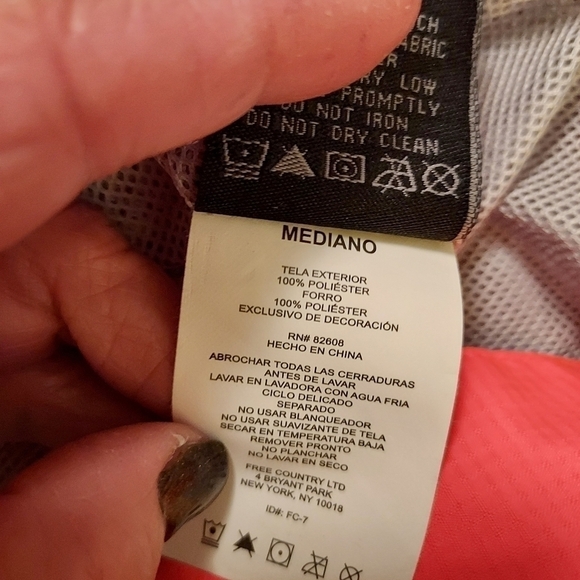 Free country jacket wind breaker med zips and snaps - Picture 4 of 11